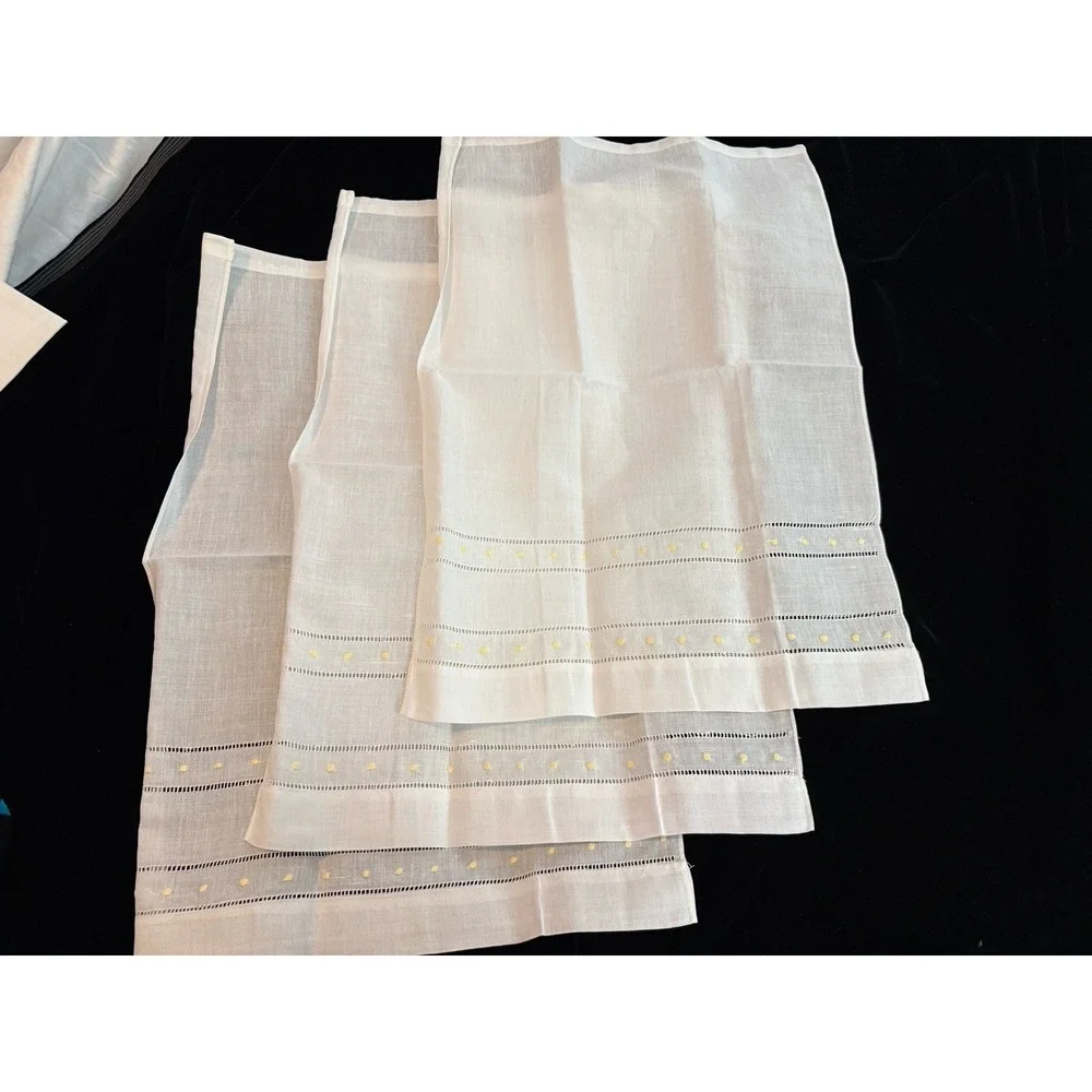 Lot of 3 NEW 100% Linen Towels 14x21